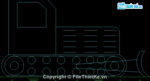 cơ khí,máy ủi mặt bằng,máy ủi cad